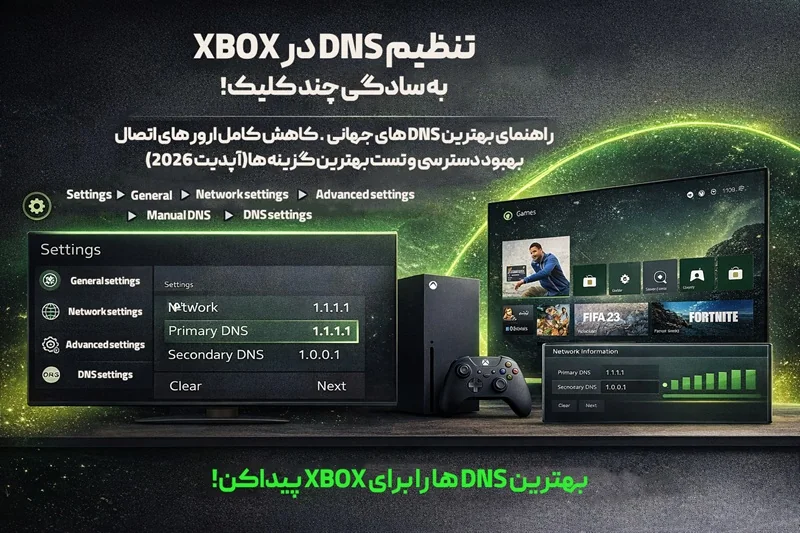 تنطیم DNS برای Xbox